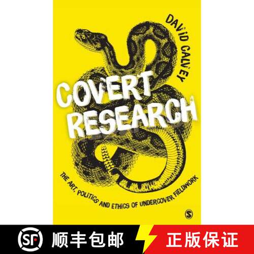 【3-4周达】精装 Covert Research: The Art, Politics and Ethics of Undercover Fieldwork [9781849203838]