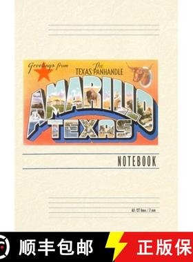 预订 Vintage Lined Notebook Greetings from Amarillo, Texas [9798385450053]