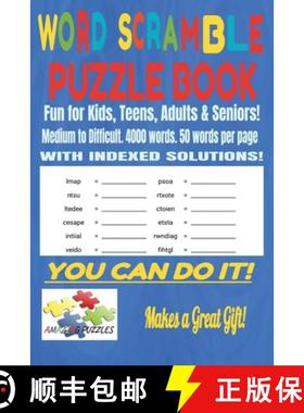 【3-4周达】Word Scramble Puzzle Book [9781739983604]