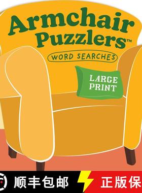 【3-4周达】Armchair Puzzlers: Large Print Word Search [9781524892555]