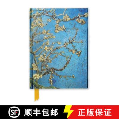 【3-4周达】精装 梵高盛开的杏花笔记本【横线本】Vincent Van Gogh: Almond Blossom (Foiled Journal) [9781783616619]