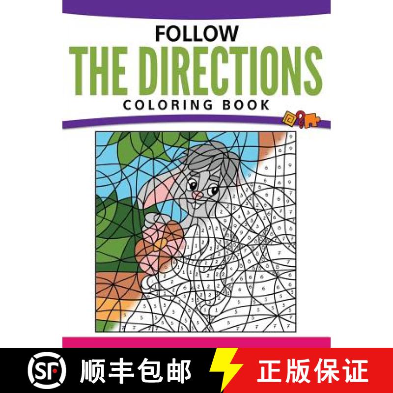 【2-3周达】Follow The Directions Coloring Book [9781681452876]