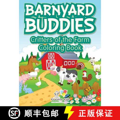 【3-4周达】Barnyard Buddies: Critters of the Farm coloring book [9781683773016]