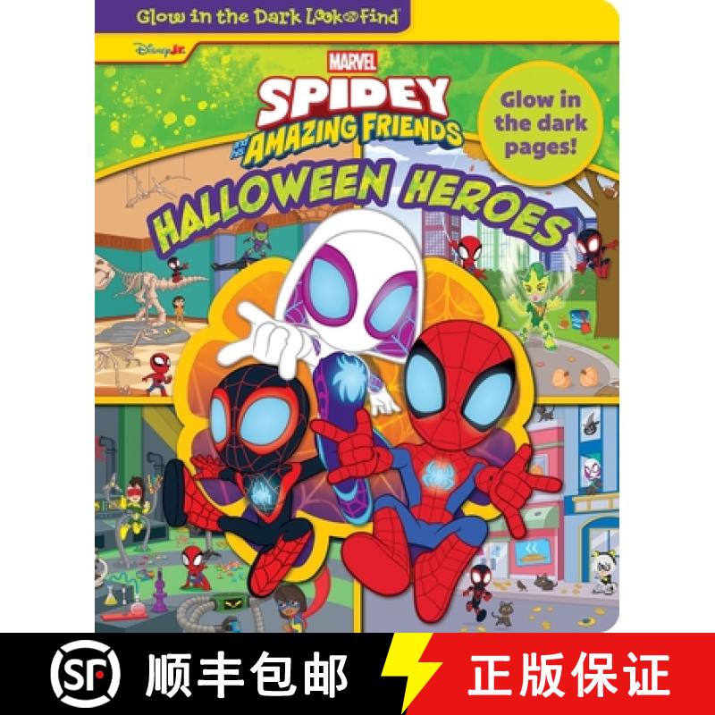 【2-3周达】Disney Junior Marvel Spidey and His Amazing Friends: Halloween Heroes Glow in the Dark Loo... [9798384600961]