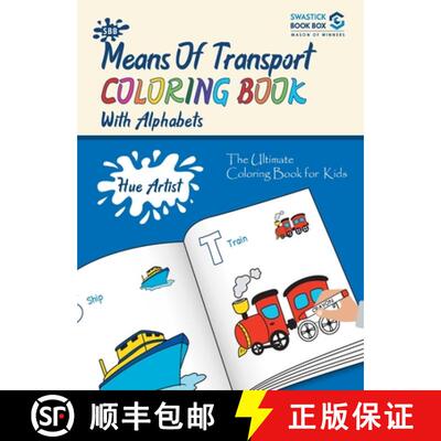 【3-4周达】SBB Hue Artist - Trasport Colouring Book [9789389288421]