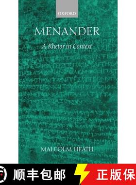【3-4周达】Menander: A Rhetor in Context [9780199259205]
