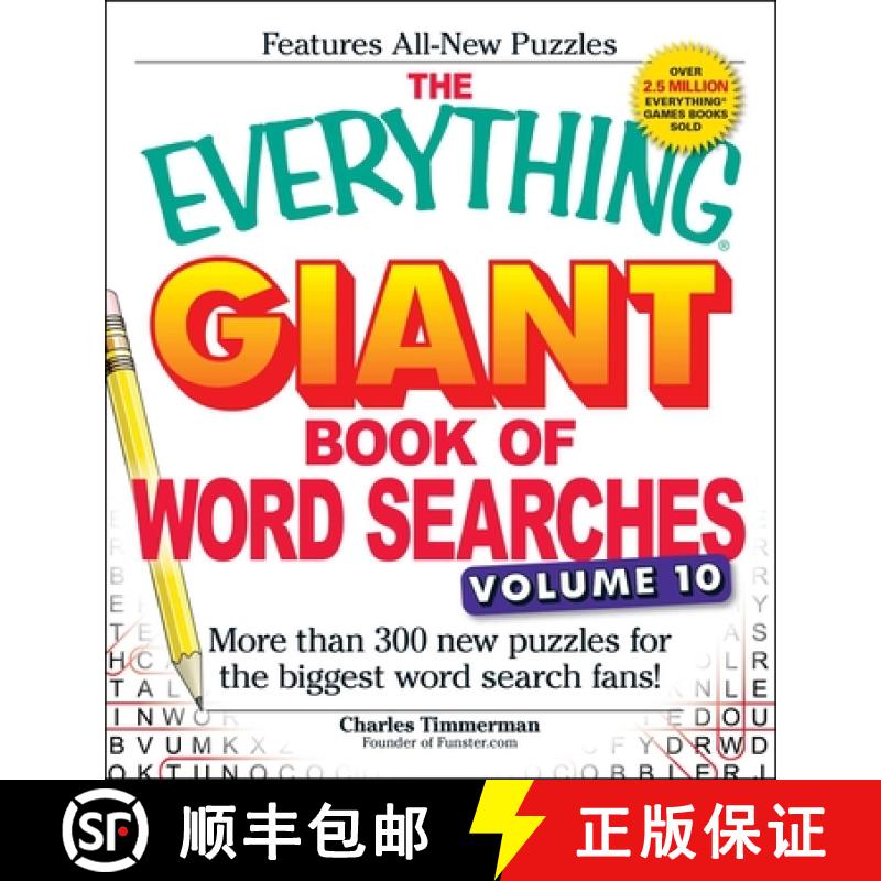 【3-4周达】The Everything Giant Book of Word Searches, Volume 10: More Than 300 New Puzzles for the B... [9781440590252]