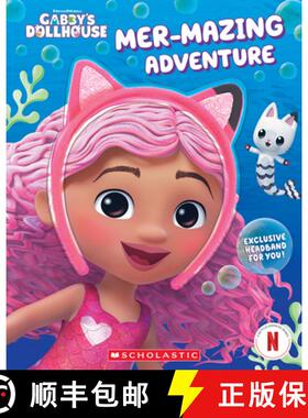 【3-4周达】Mer-Mazing Adventure (Gabby's Dollhouse Headband Book #2) [9781546133131]