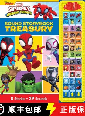 【3-4周达】Disney Junior Marvel Spidey and His Amazing Friends: Sound Storybook Treasury [9781503774698]