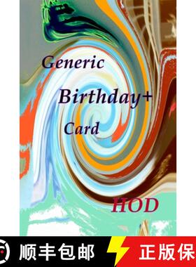 【3-4周达】Generic Birthday+ Card [9781365910937]