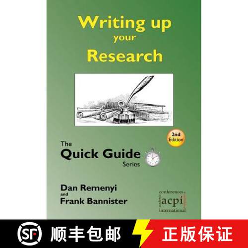【3-4周达】Writing up your Research: for a dissertation or thesis: The Quick Guide Series [9781908272287]