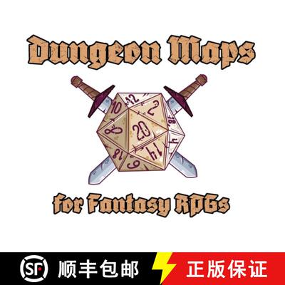 【3-4周达】Dungeon Maps for Fantasy RPGs: 117 Unique Maps for Tabletop Role-Playing Games [9798869104366]