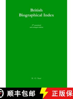 【3-4周达】British Biographical Index / Britischer Biographischer Index [9783598348075]