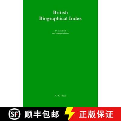 【3-4周达】British Biographical Index / Britischer Biographischer Index [9783598348075]