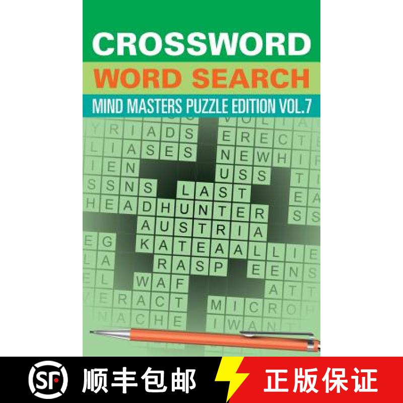【2-3周达】Crossword Word Search: Mind Masters Puzzle Edition Vol. 7 [9781682801635]