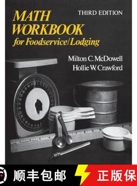 【3-4周达】Math Workbook For Foodservice/Lodging, 3Rd Edition [Wiley酒店管理] [9780471288756]