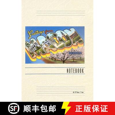 【3-4周达】Vintage Lined Notebook Greetings from Macon [9798385412136]