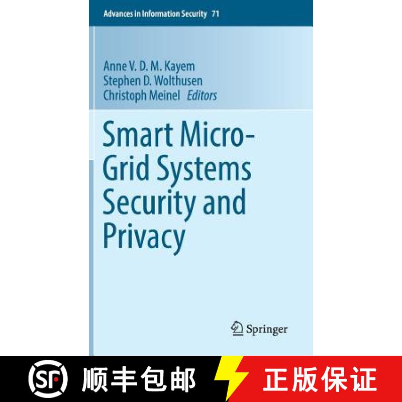 【3-4周达】Smart Micro-Grid Systems Security and Privacy [9783319914268]