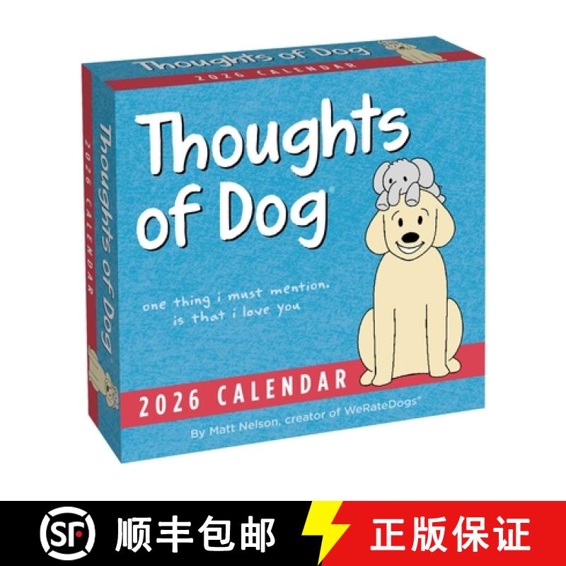 【3-4周达】Thoughts of Dog 2026 Day-To-Day Calendar [9781524897826]