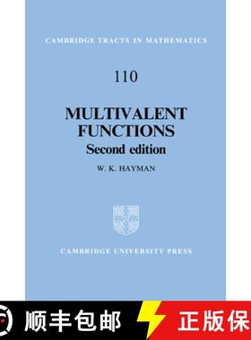 【3-4周达】Multivalent Functions: - Multivalent Functions [9780521460262]
