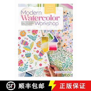 Paint Repeat Modern Geometric Workshop Patte... Other Shapes 9780764368592 Designs Learn Watercolor 预订 Floral