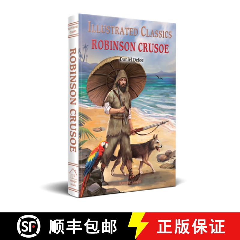 【2-3周达】Robinson Crusoe : Illustrated Classics: English Novel With Review Questions [9789390391295]
