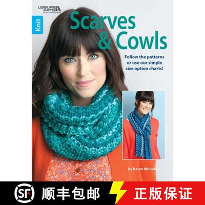 【3-4周达】Knit Scarves & Cowls: 96 Options for Custom Widths & Lengths!; Bonus! Online Tutorials! [9781464713682]