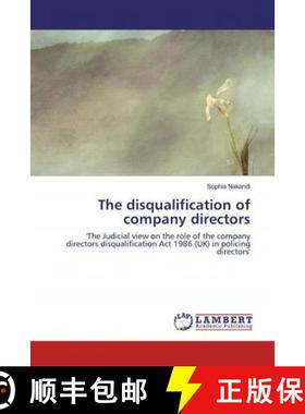 预订 The disqualification of company directors [9786139998159]