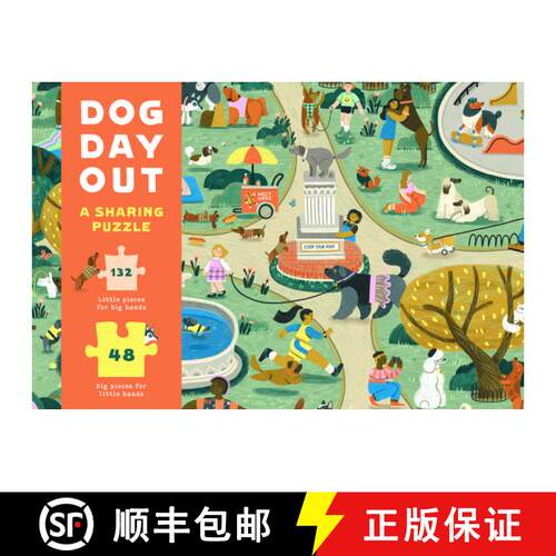 【3-4周达】Dog Day Out 180-Piece Jigsaw Puzzle: A Sharing Puzzle for Kids and Grown-Ups [9781913947606]