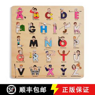 【3-4周达】Golf Legends Wooden Alphabet Puzzle [9781763753846]
