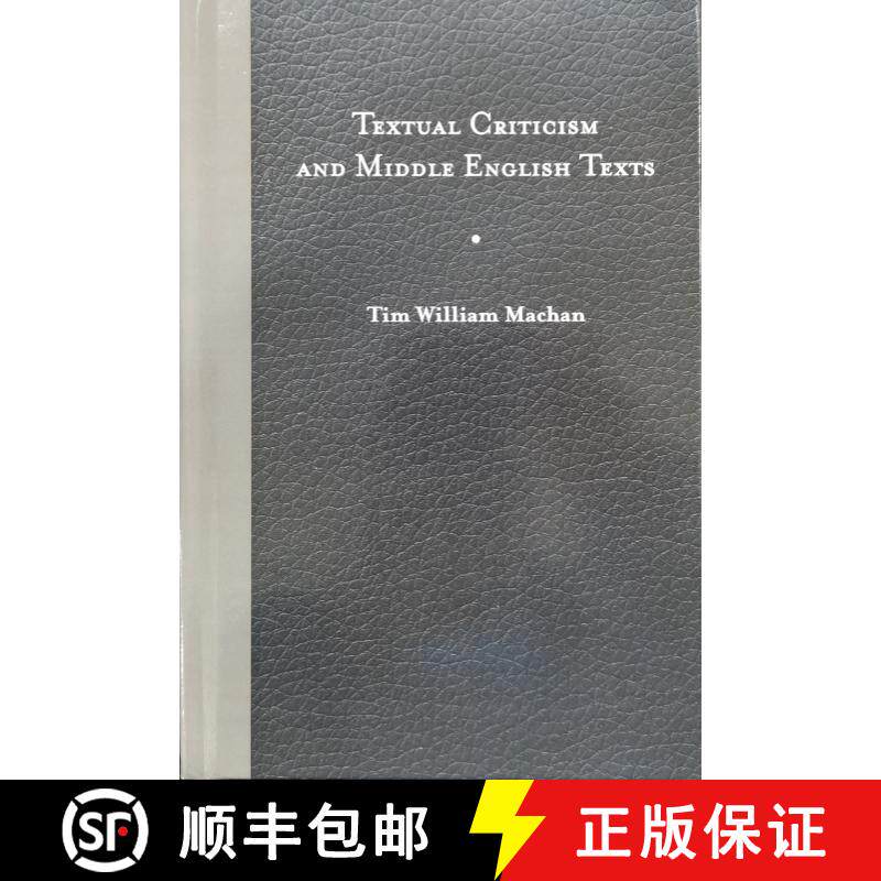 预订 Textual Criticism and Middle English Texts [9780813915081]