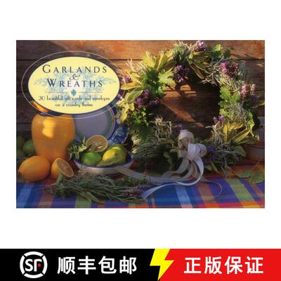 【3-4周达】Card Box of 20 Notecards and Envelopes: Garlands & Wreaths: A Delightful Pack of High-Qual... [9780754829294]