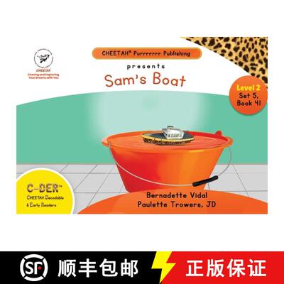 【3-4周达】C-DER (Cheetah Decodable & Early Readers) Set 5, Book 41, Sam's Boat [9798330334254]
