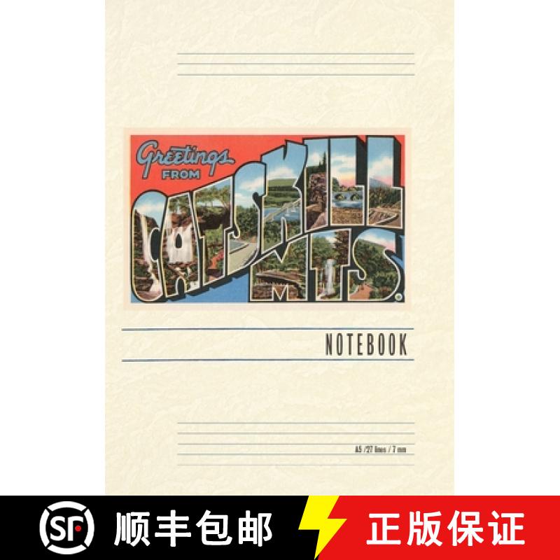 【4周达】Vintage Lined Notebook Greetings from the Catskill Mountains, New York [9798385438556]