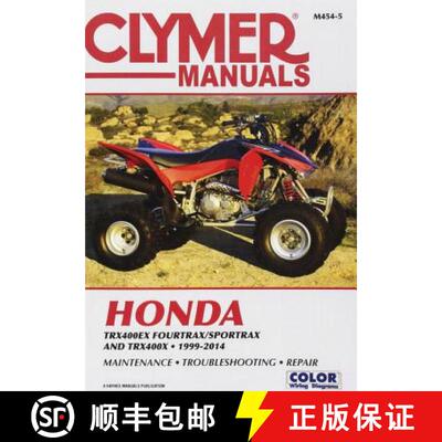 【3-4周达】Honda Trx400ex Fourtrax/Sportrax and Trx400x 1999-2014 [9781620922354]
