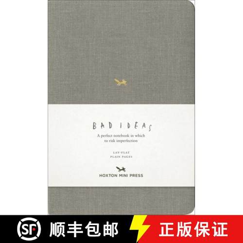 【3-4周达】A Notebook for Bad Ideas (Grey/Unlined): A Perfect Notebook in Which to Risk Imperfection [9781910566657]