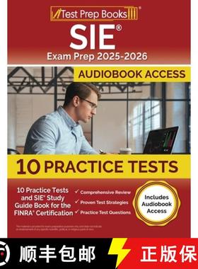 【3-4周达】SIE Exam Prep 2025-2026: 10 Practice Tests and SIE Study Guide Book for the FINRA Certific... [9781637758076]