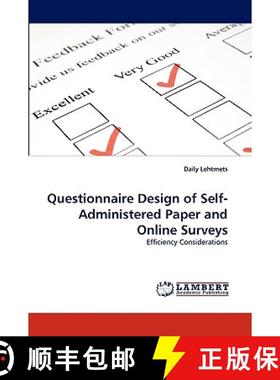 【3-4周达】Questionnaire Design of Self-Administered Paper and Online Surveys [9783838363288]