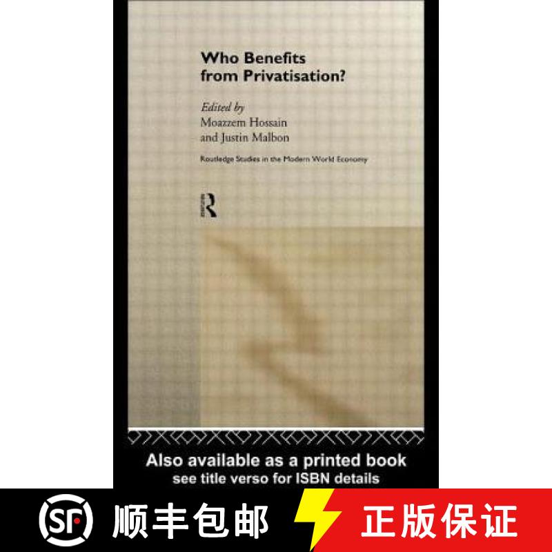 【3-4周达】Who Benefits from Privatisation? [9780415171892]