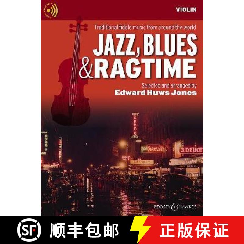 【3-4周达】Jazz, Blues, and Ragtime - Traditional Fiddle Music from Around the World Violin Part Book... [9781784547059]