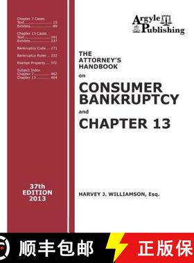 预订 The Attorney's Handbook on Consumer Bankruptcy and Chapter 13 (37th Ed., 2013) [9781880730638]