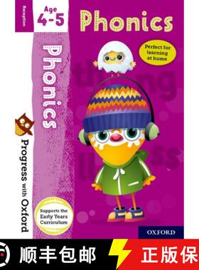 【3-4周达】Progress with Oxford: Progress with Oxford: Phonics Age 4-5 - Practise for School with Ess... [9780192780621]