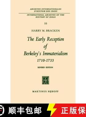 【3-4周达】The Early Reception of Berkeley's Immaterialism 1710-1733 [9789024701865]