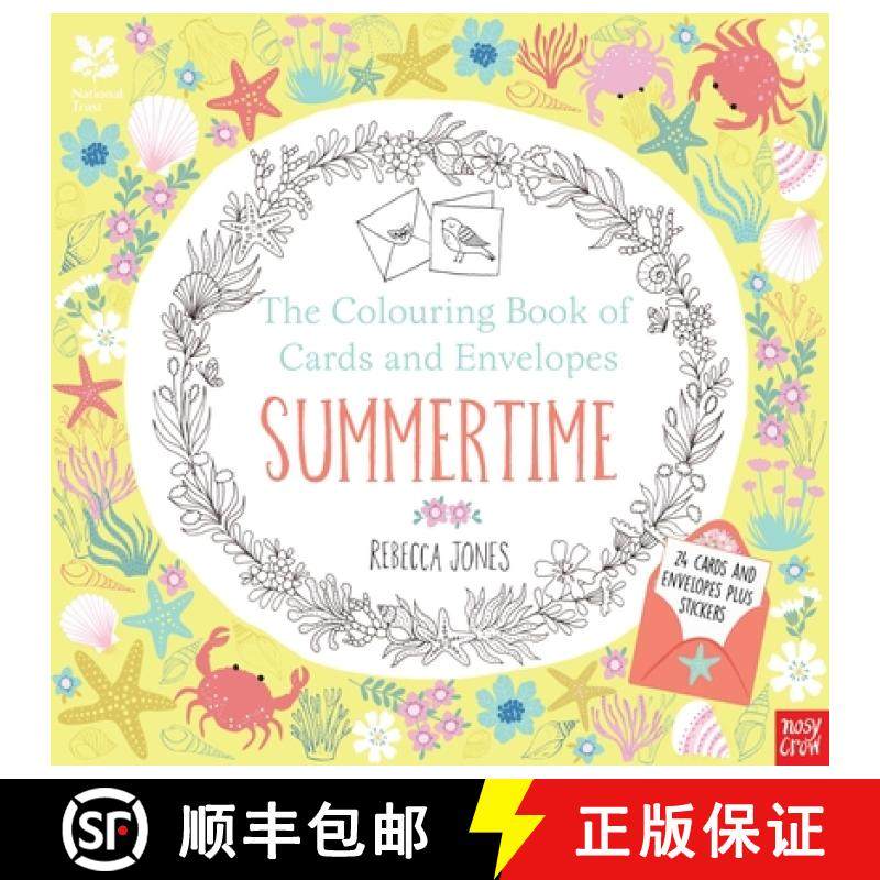 【3-4周达】National Trust: The Colouring Book of Cards and Envelopes - Summertime (Colouring Books of... [9780857637390]