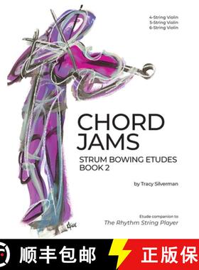 【3-4周达】Chord Jams: Strum Bowing Etudes Book 2, 4-6 String Violin [9781734814552]