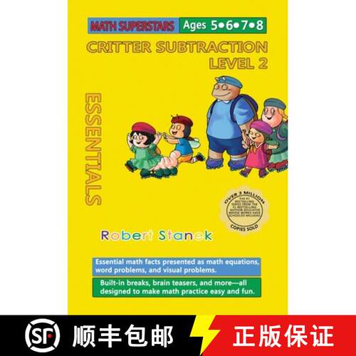 【3-4周达】Math Superstars Subtraction Level 2: Essential Math Facts for Ages 5 - 8 [9781627166317]