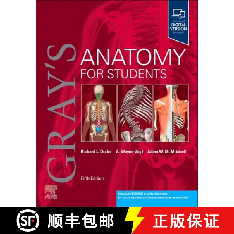 【3-4周达】Gray's Anatomy for Students [9780323934237]