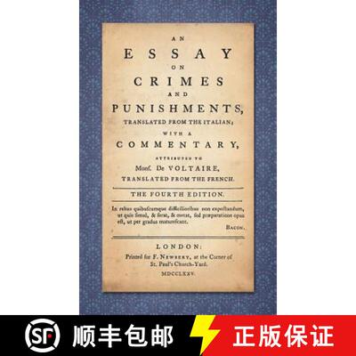 【3-4周达】An Essay on Crimes and Punishments: Translated from the Italian; With a Commentary Attribu... [9781584776383]