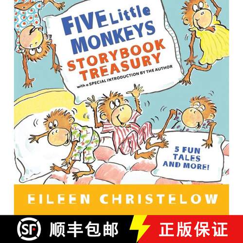 预订 精装 五只小猴子Five Little Monkeys Storybook Treasury [9780547238739]