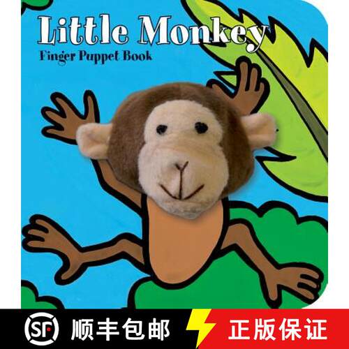 【3-4周达】Little Monkey: Finger Puppet Book: (Finger Puppet Book for Toddlers and Babies, Baby Books... [9781452112503]